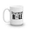 Teachers Run Rock On Hand Ceramic Mug