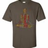 Meditation Word Cloud Meditating Figure Silhouette Short Sleeve T-Shirt