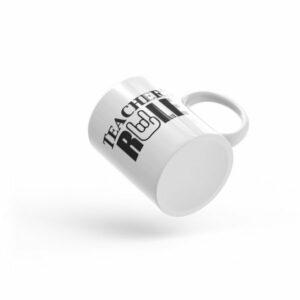 Teachers Run Rock On Hand Ceramic Mug