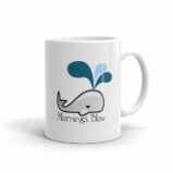 Mornings Blow Whale Ceramic Mug