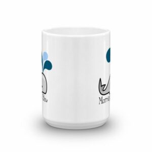 Mornings Blow Whale Ceramic Mug