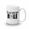 Teachers Run Rock On Hand Ceramic Mug