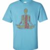 Meditation Word Cloud Meditating Figure Silhouette Short Sleeve T-Shirt