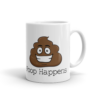 Poop Happens Poop Emoji Ceramic Mug