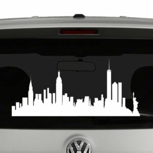 New York Skyline Silhouette Vinyl Decal Sticker