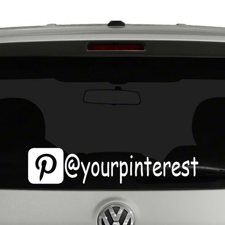 Pinterest Icon Account Tag Vinyl Decal Sticker Social Media