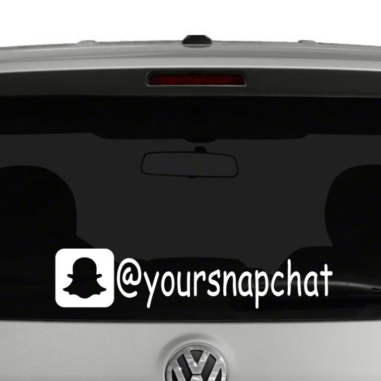 Snapchat Icon Account Tag Vinyl Decal Sticker Social Media