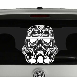 Sugar Skull Style Stormtrooper Star Wars Inspired Vinyl Decal Sticker