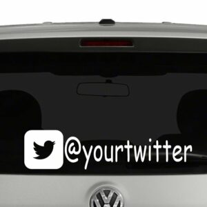 Twitter Icon Account Tag Vinyl Decal Sticker