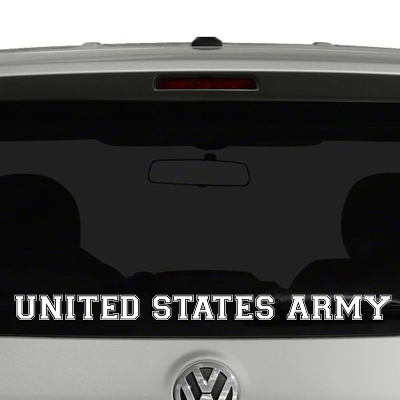 United States Army Varsity Text Vinyl Decal Sticker Car Window