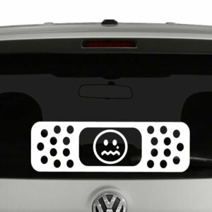 Band Aid Ouchie Face Vinyl Decal Sticker