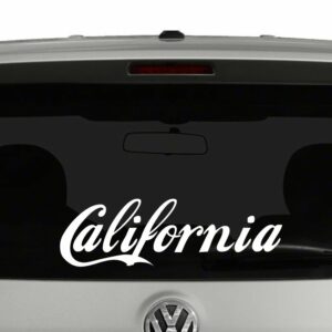 California Coca Cola Style Vinyl Decal Sticker