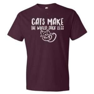 Cats Make The World Suck Less Cat Lovers T-Shirt