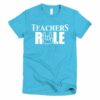 Teachers Rule Rock On Hand Funny T-Shirt