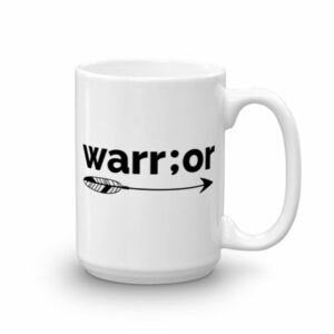 Semicolon Warrior Suicide Prevention Awareness Ceramic Mug