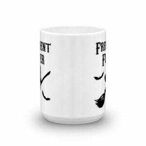 Frequent Flyer Witches Broom Short Sleeve Ceramic Mug