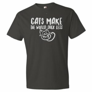 Cats Make The World Suck Less Cat Lovers T-Shirt