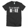 Teachers Rule Rock On Hand Funny T-Shirt