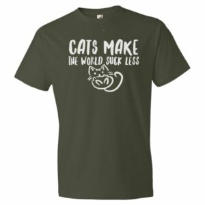 Cats Make The World Suck Less Cat Lovers T-Shirt