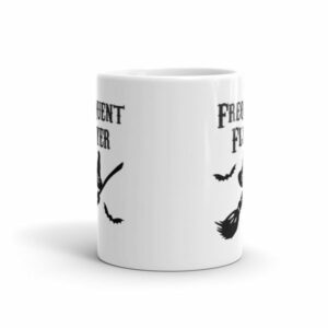 Frequent Flyer Witches Broom Short Sleeve Ceramic Mug