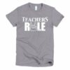Teachers Rule Rock On Hand Funny T-Shirt