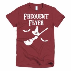 Frequent Flyer Witches Broom Short Sleeve Women's T-Shirt