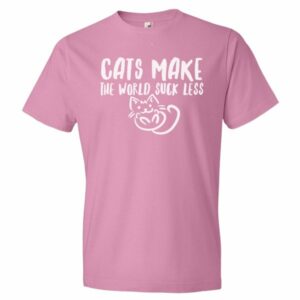 Cats Make The World Suck Less Cat Lovers T-Shirt