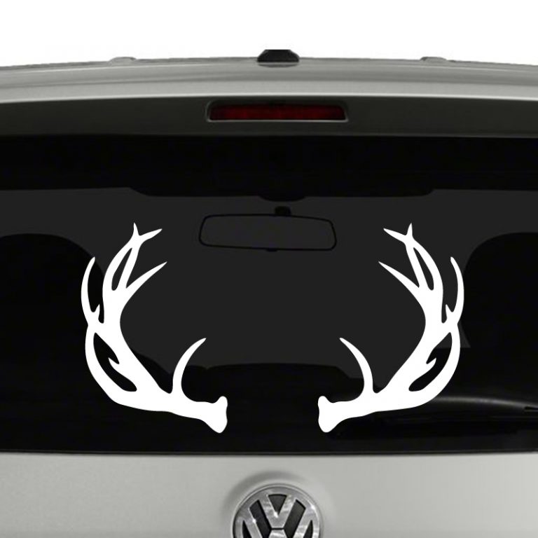 Deer Antlers Hunters Rack Vinyl Decal Sticker