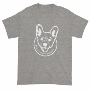 Peace Love Puppies Corgi Dog Lovers T-Shirt