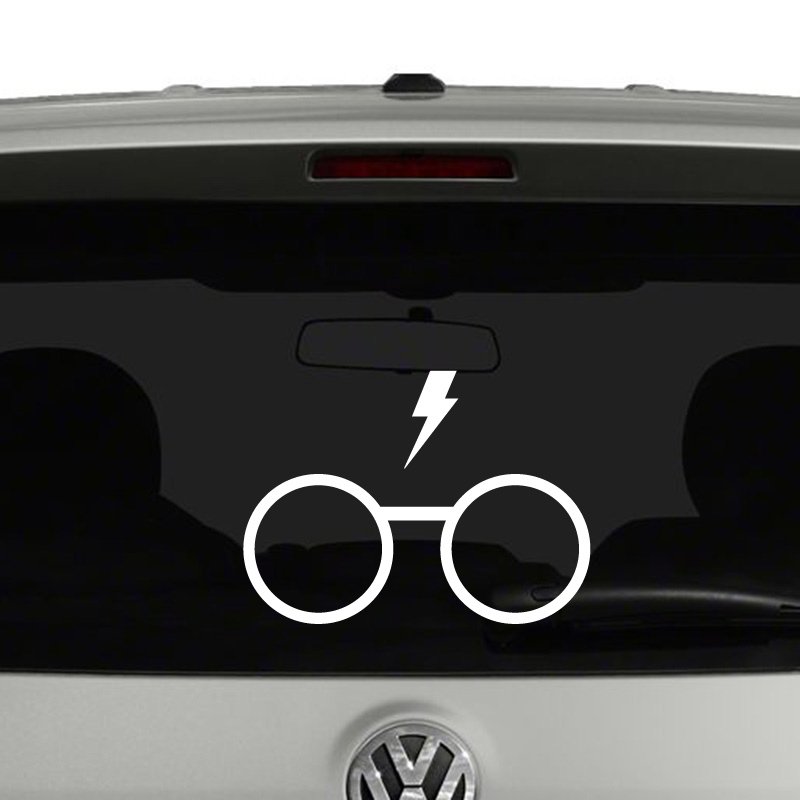 Harry Potter Glasses Lightning Vinyl Decal – Decalfly