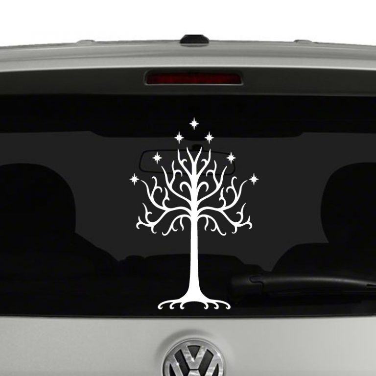White Tree of Gondor Lord of the Rings Inspired Vinyl Decal Sticker
