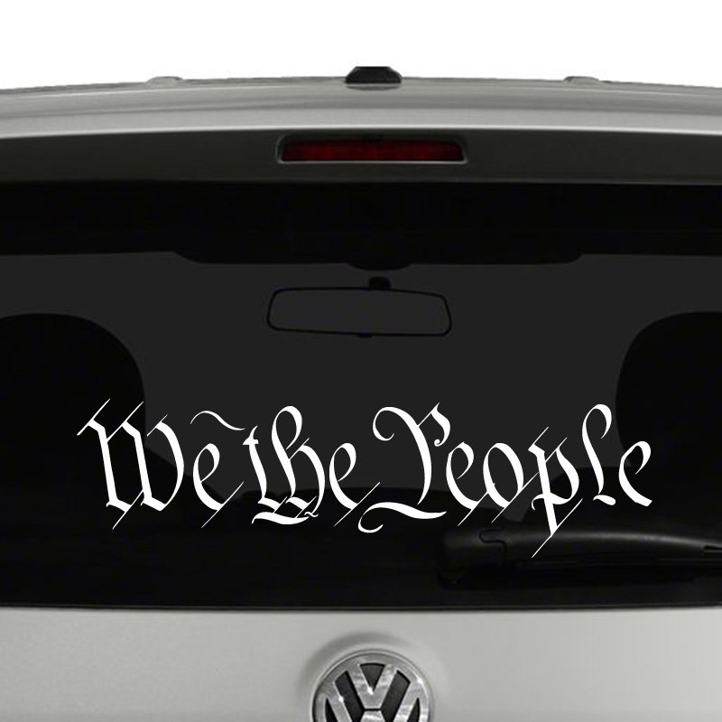 We The People Window Decal - We The People Constitution Logo Sticker - 7208