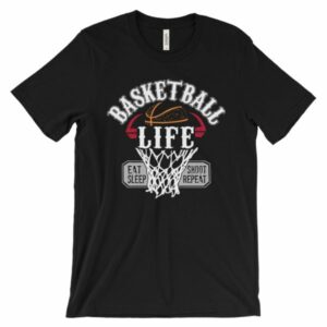 Basketball Is Life Eat Sleep Shoot Repeat T-Shirt