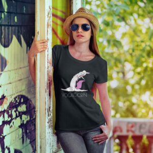 Yogacorn Yoga Unicorn Monkey Pose Funny T-Shirt