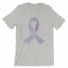 Fibromyalgia Word Cloud Awareness Ribbon T-Shirt - Image 6