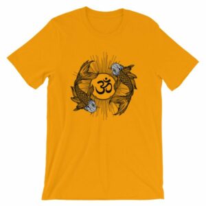 Koi Fish Yin Yang Aum Om Symbol T-Shirt