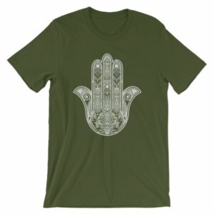 Hamsa Hand Yoga Protection Hand of God T-Shirt - Image 6