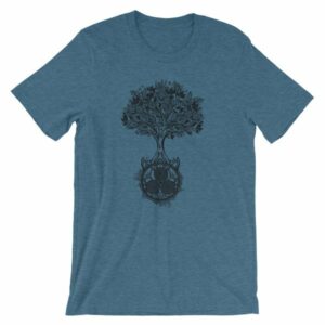 Tree of Life Triskele Triple Spiral Celtic Design T-Shirt - Image 3