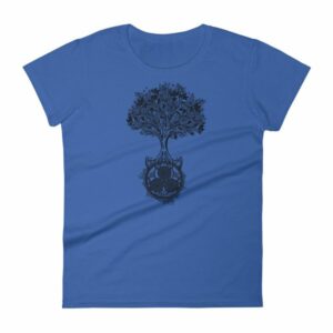 Tree of Life Triskele Triple Spiral Celtic Design Women's T-Shirt - Image 5