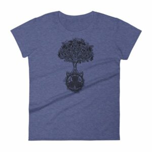 Tree of Life Triskele Triple Spiral Celtic Design Women's T-Shirt - Image 3