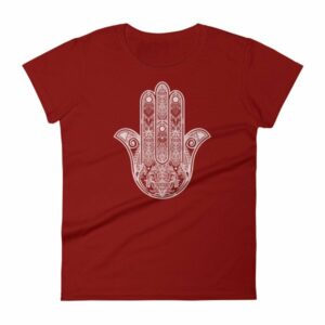 Hamsa Hand Yoga Protection Hand of God Women's short sleeve t-shirt - Image 8