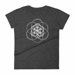 Seed of Life Sacred Geometry Meditation Yoga Women's T-Shirt - Image 3