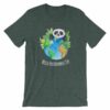 World Environment Day Globe and Panda Awareness T-Shirt - Image 4