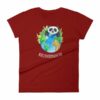 World Environment Day Globe and Panda Awareness Women's T-Shirt - Image 8
