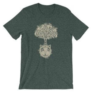 Tree of Life Triskele Triple Spiral Celtic Design T-Shirt - Image 4