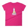 Buddhacorn Meditating Unicorn Monk in Lotus Yoga Women's T-Shirt - Image 10