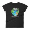 World Environment Day Globe and Panda Awareness Women's T-Shirt