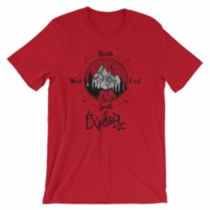 Explore Compass Wanderlust Hiking Outdoors T-Shirt - Image 11