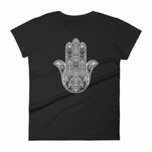 Hamsa Hand Yoga Protection Hand of God Women's short sleeve t-shirt