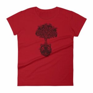 Tree of Life Triskele Triple Spiral Celtic Design Women's T-Shirt - Image 8